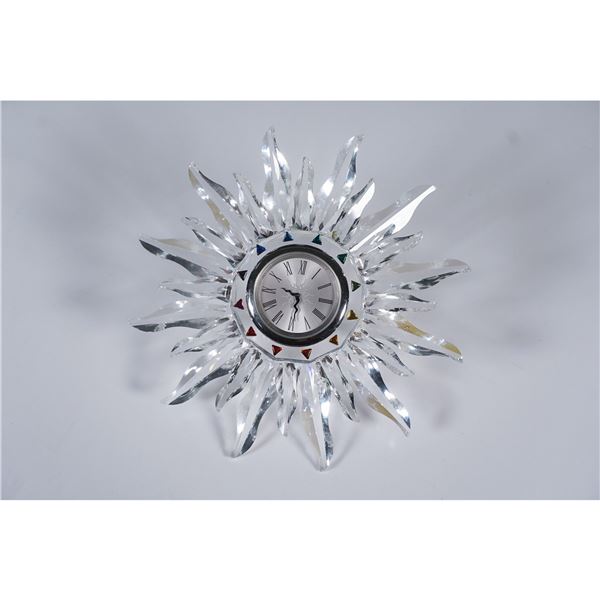 Swarovski Crystal Solaris Table Clock
