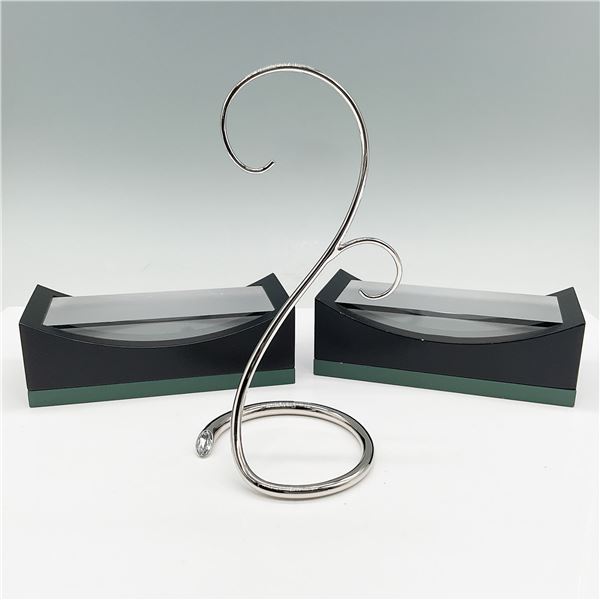 3pc Swarovski Ornament & Figurine Display Stands