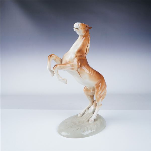 Royal Lux Porcelain Rearing Horse Figurine