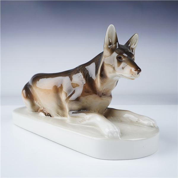 Royal Lux Porcelain German Shepherd Figurine