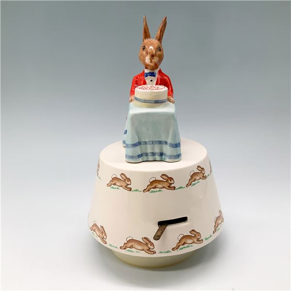 Royal Doulton Bunnykins Musical Box Figurine, Happy Birthday