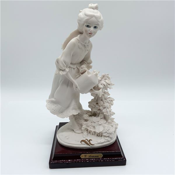 Giuseppe Armani Porcelain Figurine, Girl with Watering Can