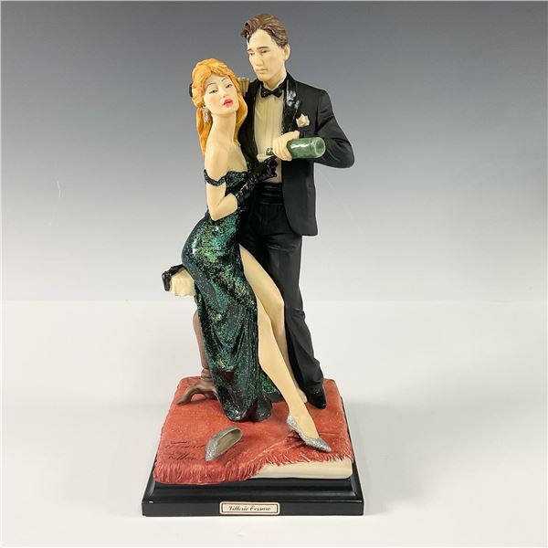 A.D.L. Vittorio Tessaro Couple with Champagne Figurine