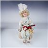 Image 1 : Mary Benner Porcelain Doll, Joseph with Violin and Stool