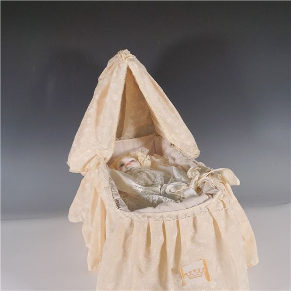 Royal Doulton Birth of Prince William Doll & Bassinet