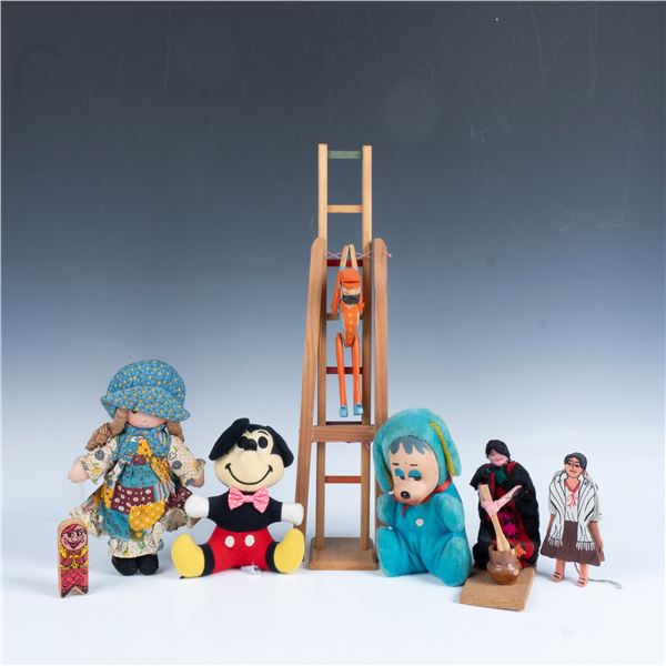 7pc Vintage Handmade Toy Collection