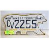 Image 1 : POLAR BEAR NWT LICENCE PLATE NEW,