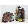 Image 1 : BROWN BEAR STATUE PAIR