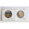 TWO 2017 CANADA 150 $2 COINS