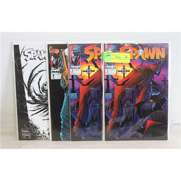 INDEPENDANT COMICS SPAWN LOT OF 4