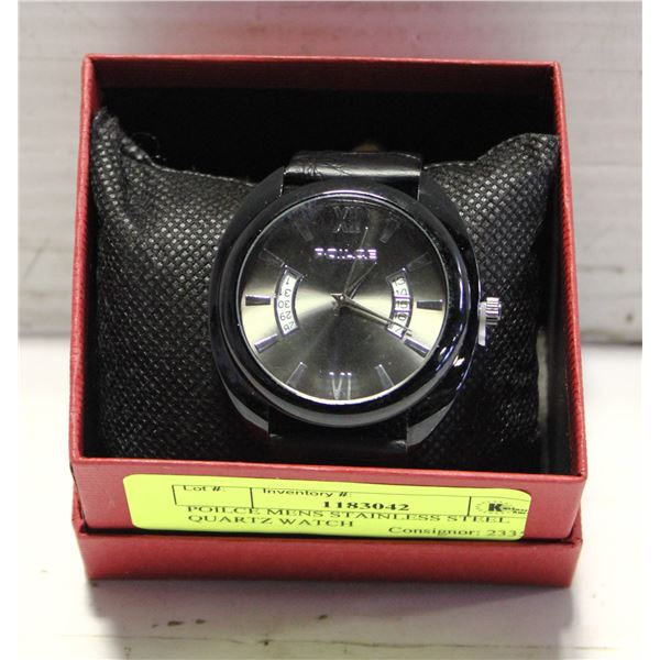 POILCE MENS STAINLESS STEEL QUARTZ WATCH