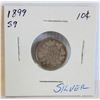 Image 1 : 1899 S9 SILVER $0.10 COIN