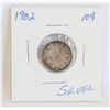 Image 1 : 1902 SILVER $0.10 COIN