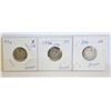 Image 1 : 3-1936 SILVER $0.10 COINS