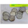 Image 1 : 10-SILVER VARIOUS 1950'S $0.10 COINS