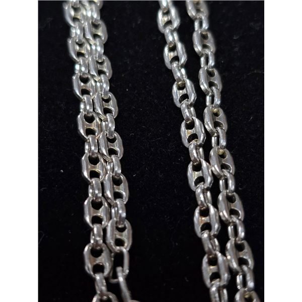 BZ2074-105D SILVER 9.16G 18" NECKLACE