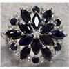 Image 1 : BZ2074-130D SILVER BLUE SAPPHIRE 2.85CT 4.9G RING