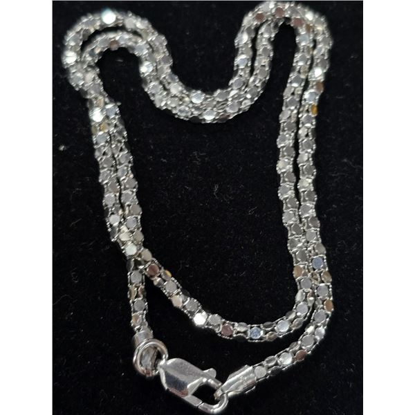 BZ2074-124D SILVER 7.3G 16" NECKLACE