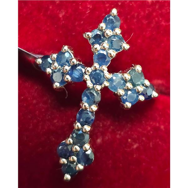 BZ2074-108D SILVER SAPPHIRE 1.9CT 3.75G RING