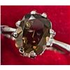 Image 1 : BZ2074-128D SILVER SMOKEY QUARTZ 3.35CT 3.25G RING