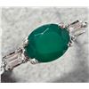 Image 1 : BZ2074-114D SILVER GREEN ONYX 2.35CT 3.4G RING