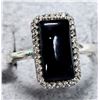Image 1 : BZ2074-149D BLACK ONYX CZ 4.45CT 3.8G RING