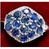 Image 1 : BZ2074-135D SILVER SAPPHIRE  2.7CT 3.75G RING