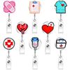 Image 1 : NEW 8 PACK DECORATIVE NURSES ID CAR HOLDERS