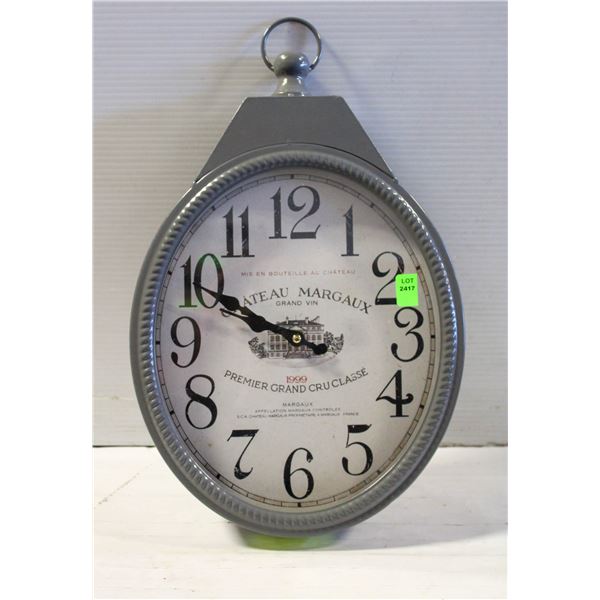 CHATEAU MARGAUX WALL CLOCK FRENCH