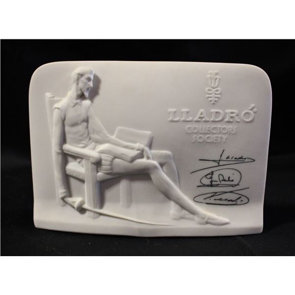 LLADRO COLLECTORS SOCIETY PLAQUE DON QUIXOTE