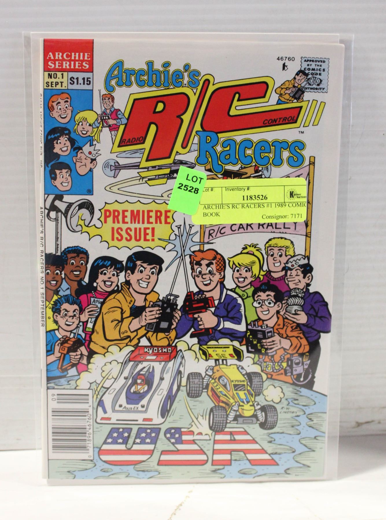 ARCHIE'S RC RACERS #1 1989 COMIC BOOK