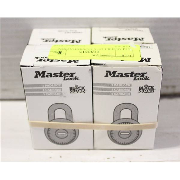 4 MASTER LOCK COMBINATION LOCKS