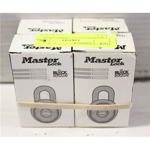 4 MASTERLOCK COMMERCIAL LOCKS