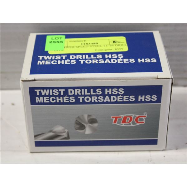 BOX HIGH SPEED STEEL 11/ 64 DRILL BITS