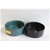 Image 1 : 2 PCS CERAMIC ROUND DOG CAT FOOD AND WATER