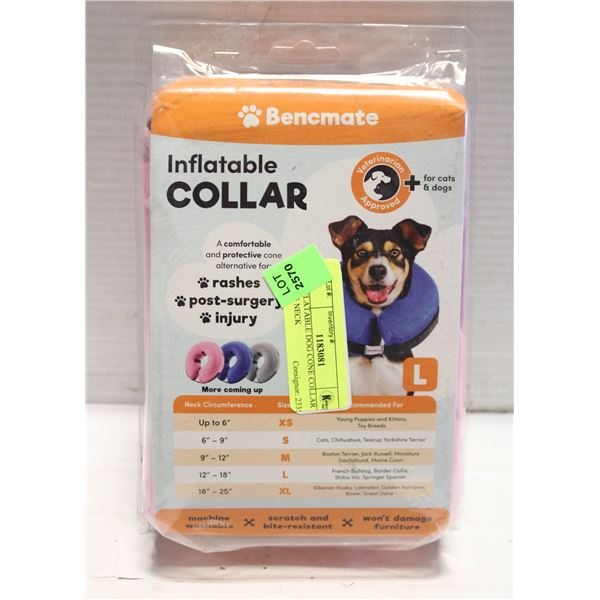 INFLATABLE DOG CONE COLLAR DOG NECK