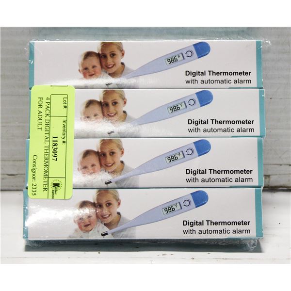 4 PACK DIGITAL THERMOMETER FOR ADULT