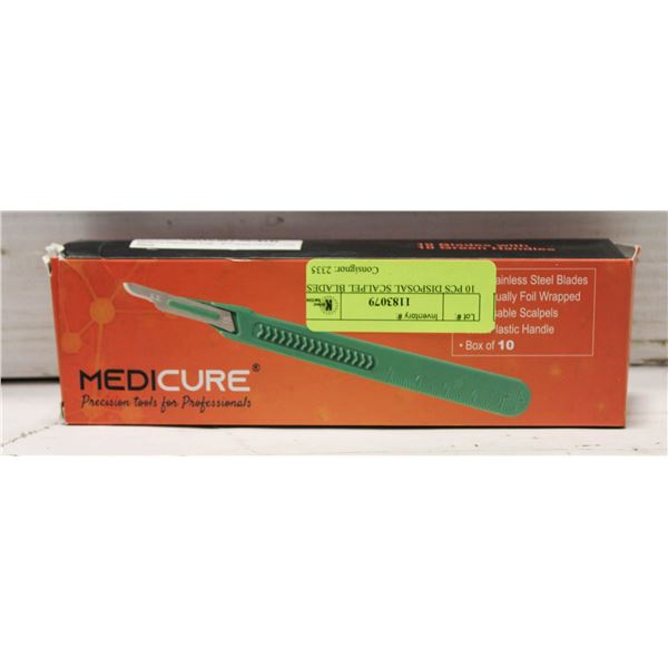 10 PCS DISPOSAL SCALPEL BLADES