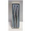 Image 1 : VINTAGE PARKER SILVER PEN/PENCIL SET- MONOGRAMMED