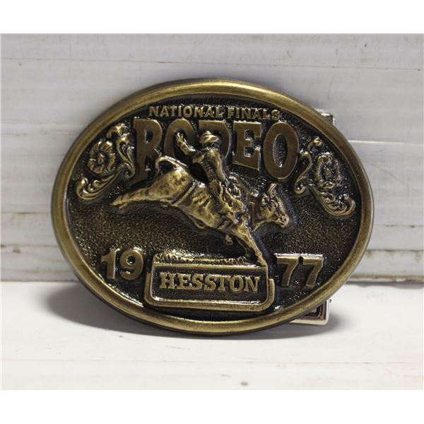 1977 HESSTON NATIONAL FINALS RODEO BUCKLE