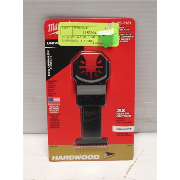 NEW MILWAUKEE MULTI-TOOL UNIVERSAL CARBIDE