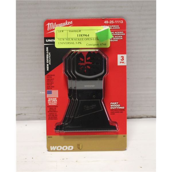 NEW MILWAUKEE OPEN-LOK UNIVERSAL 3-PK