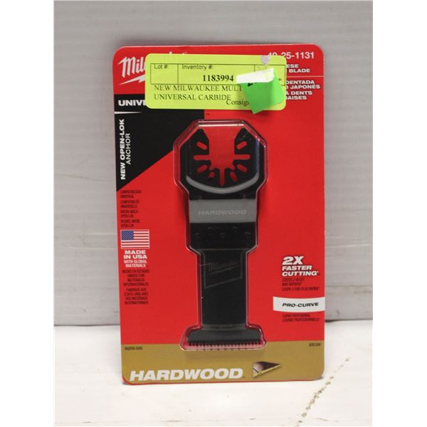 NEW MILWAUKEE MULTI-TOOL UNIVERSAL CARBIDE