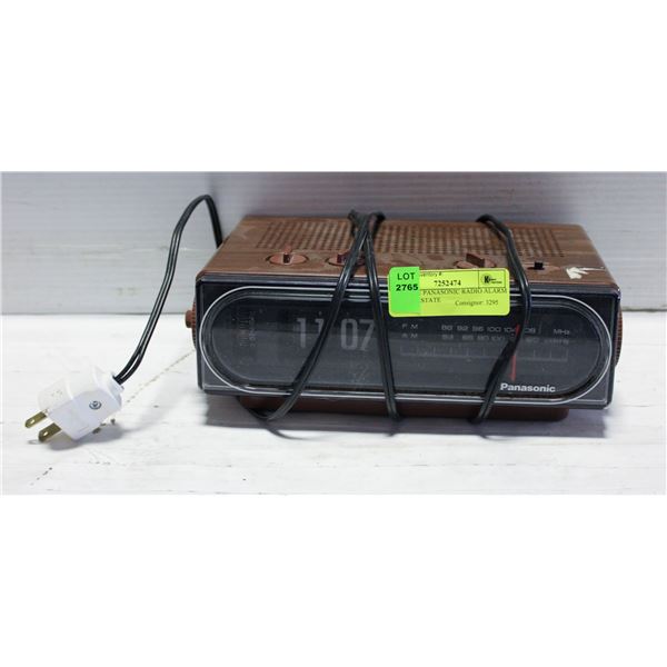 VINTAGE PANASONIC RADIO ALARM CLOCK-ESTATE