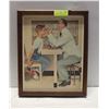Image 1 : ESTATE 1972 NORMAN ROCKWELL LITHOGRAPH PICTURE
