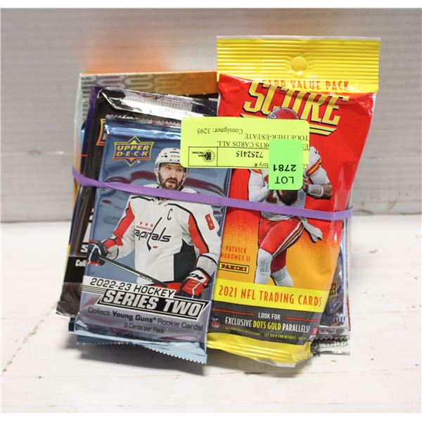 ESTATE SPORTS CARDS ALL TOGETHER-ESTATE