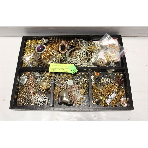 BOX FULL OF ESTATE JEWELRY-ESTATE