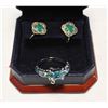 Image 1 : ESTATE RING & EARRINGS IN BOX-ESTATE