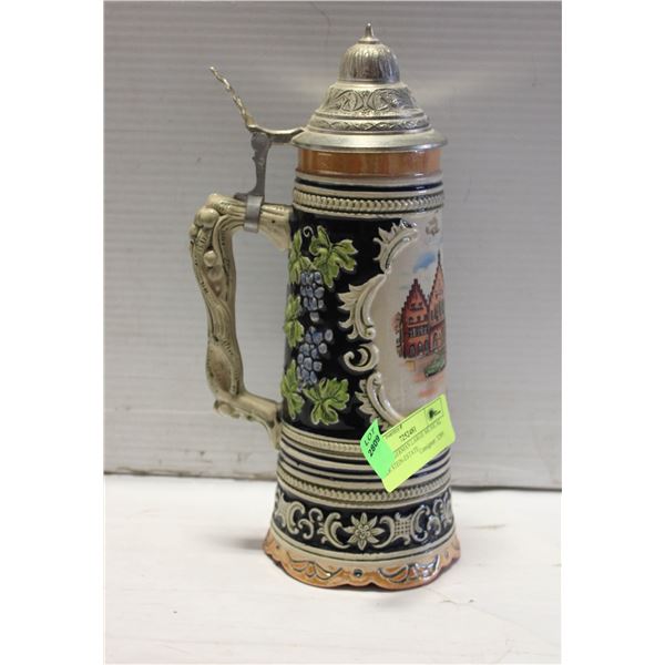 ESTATE GERMAN LARGE MUSICAL BEER STEIN-ESTATE