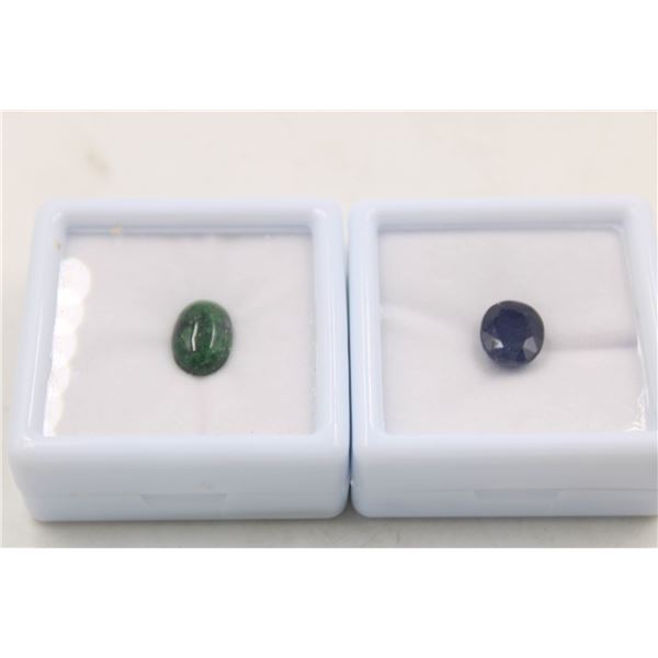 #34- SAPPHIRE 5.00CT,TSAVORITE GARNET TANZANITE
